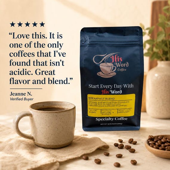Breakfast Blend Coffee | Medium-Light Roast | Whole Bean or Ground