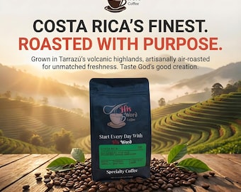 Costa Rica Tarrazu Coffee Gift | Fresh Roasted Dark Roast Single Origin | Costa Rican Specialty Coffee Whole Bean or Ground