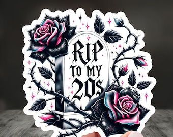 Rip to My 20's, Death to My Youth, 30th Birthday Candle, 30th Birthday Decor, Death to 20s, 30th Birthday Banner, Death to My 20s, Rip 20s