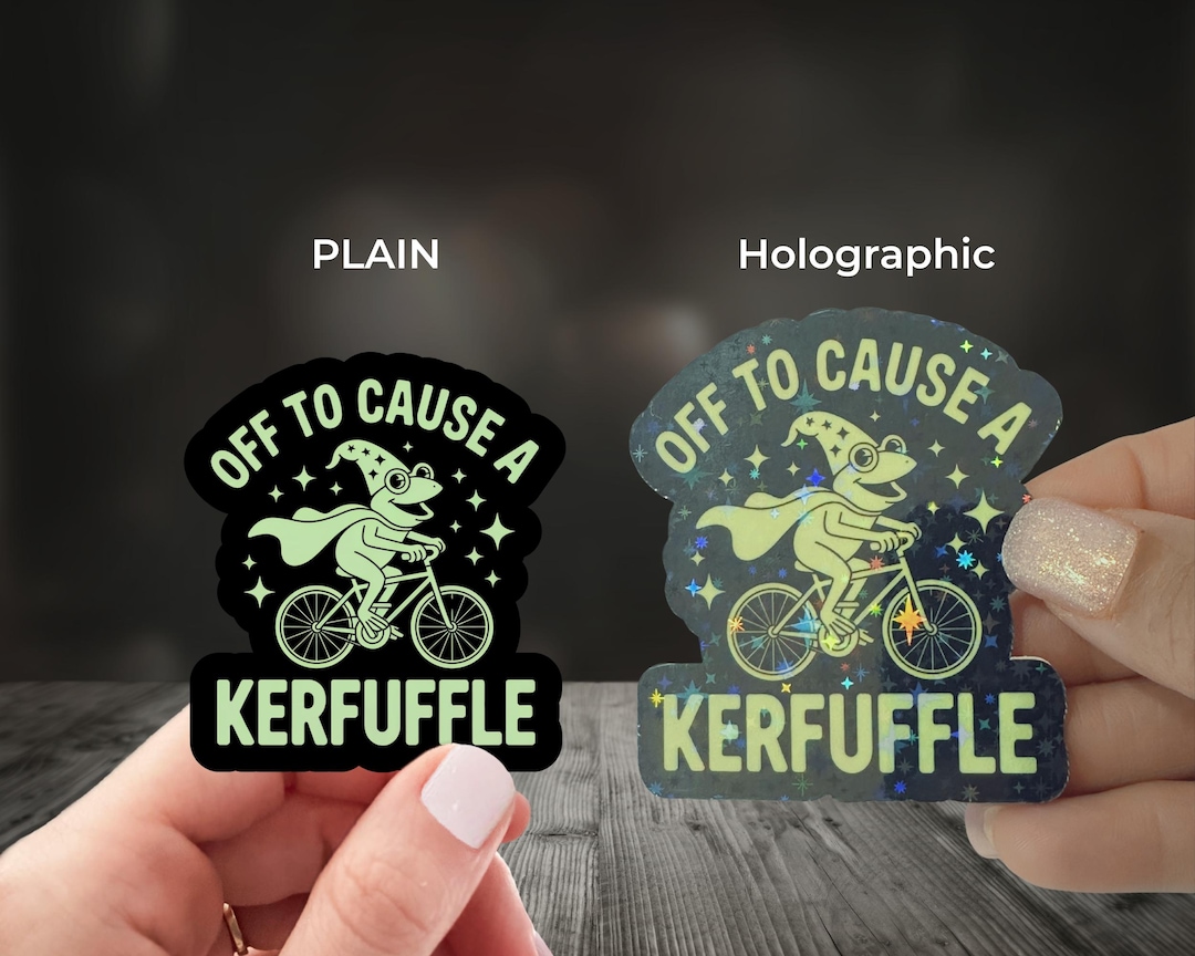 Off to Cause a Kerfuffle Frog Sticker, Fat Frog Sticker, Weird Stuff ...