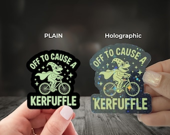 Off to Cause a Kerfuffle Frog Sticker, Fat Frog Sticker, Weird Stuff, Frog Meme Sticker, Sarcastic Sticker, Frog Stickers, Frog Decal