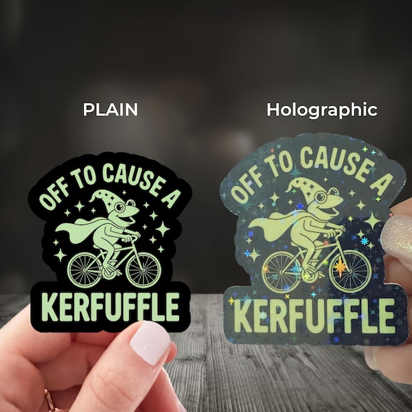 Off to Cause a Kerfuffle Frog Sticker, Fat Frog Sticker, Weird Stuff, Frog Meme Sticker, Sarcastic Sticker, Frog Stickers, Frog Decal