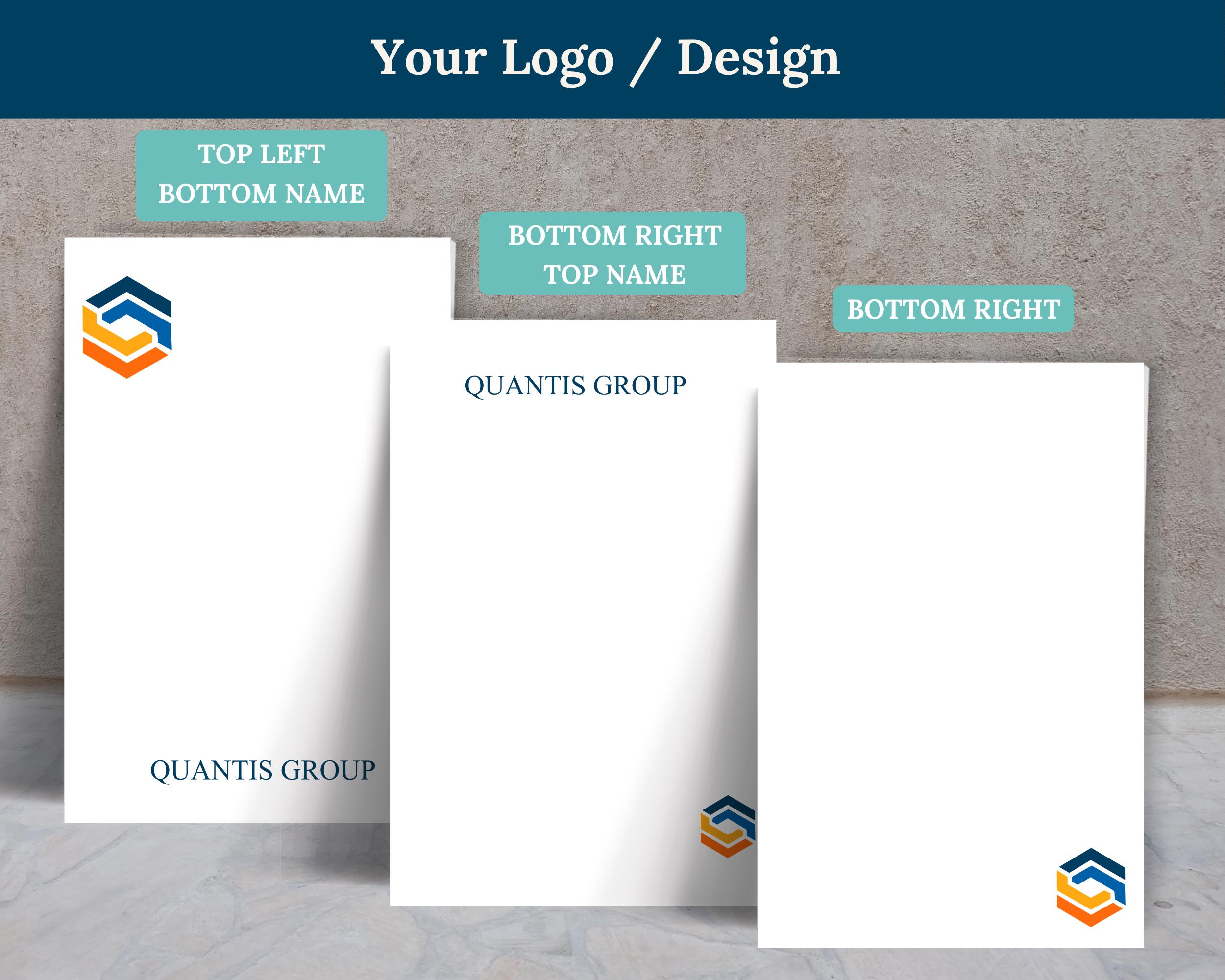 Custom Logo Notepad | Personalized Business Notepad | Branded ...
