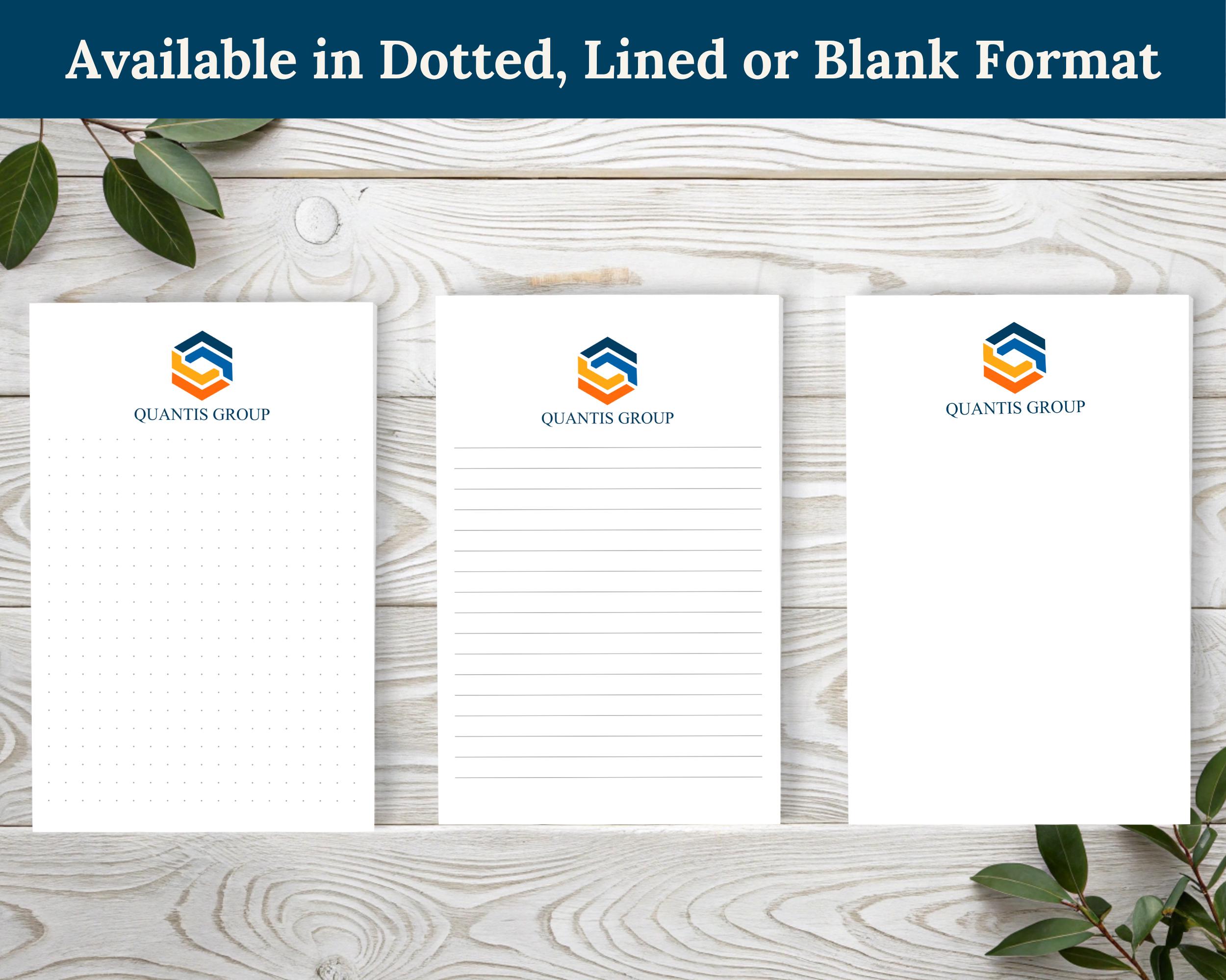 Custom Logo Notepad | Personalized Business Notepad | Branded ...