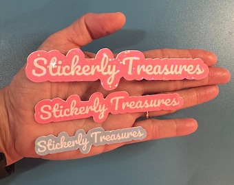 Your Text Here Custom Holographic Vinyl Stickers, Custom Logo Holographic Vinyl Stickers, Holographic Vinyl Custom Logo Holo Sticker Laptop