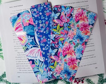 Summer Bookmarks - Handmade Bookmarks, Bookworm Gift, Gifts for Readers, Booktok, Bookish, Butterfly Bookmark, Aesthetic Flower Bookmark