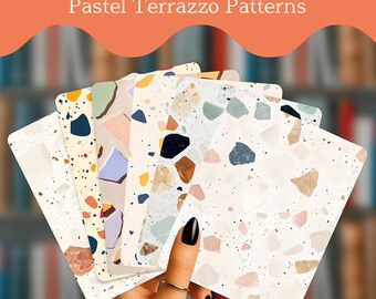 Inserto para Kindle con diseño de terrazo pastel / Funda transparente para Kindle / Inserto para Kindle Paperwhite / Accesorios estéticos para Kindle / Inserto trasero para Kindle estilo boho