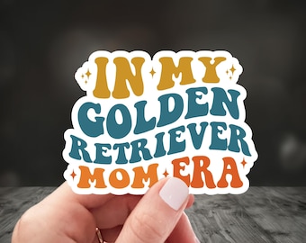 En mi época de mamá de Golden Retriever, Regalos para mamás de Golden Retriever, Pegatina de Golden Retriever, Mamá de Golden Retriever, Pegatina de vinilo para mamás de Golden Retriever