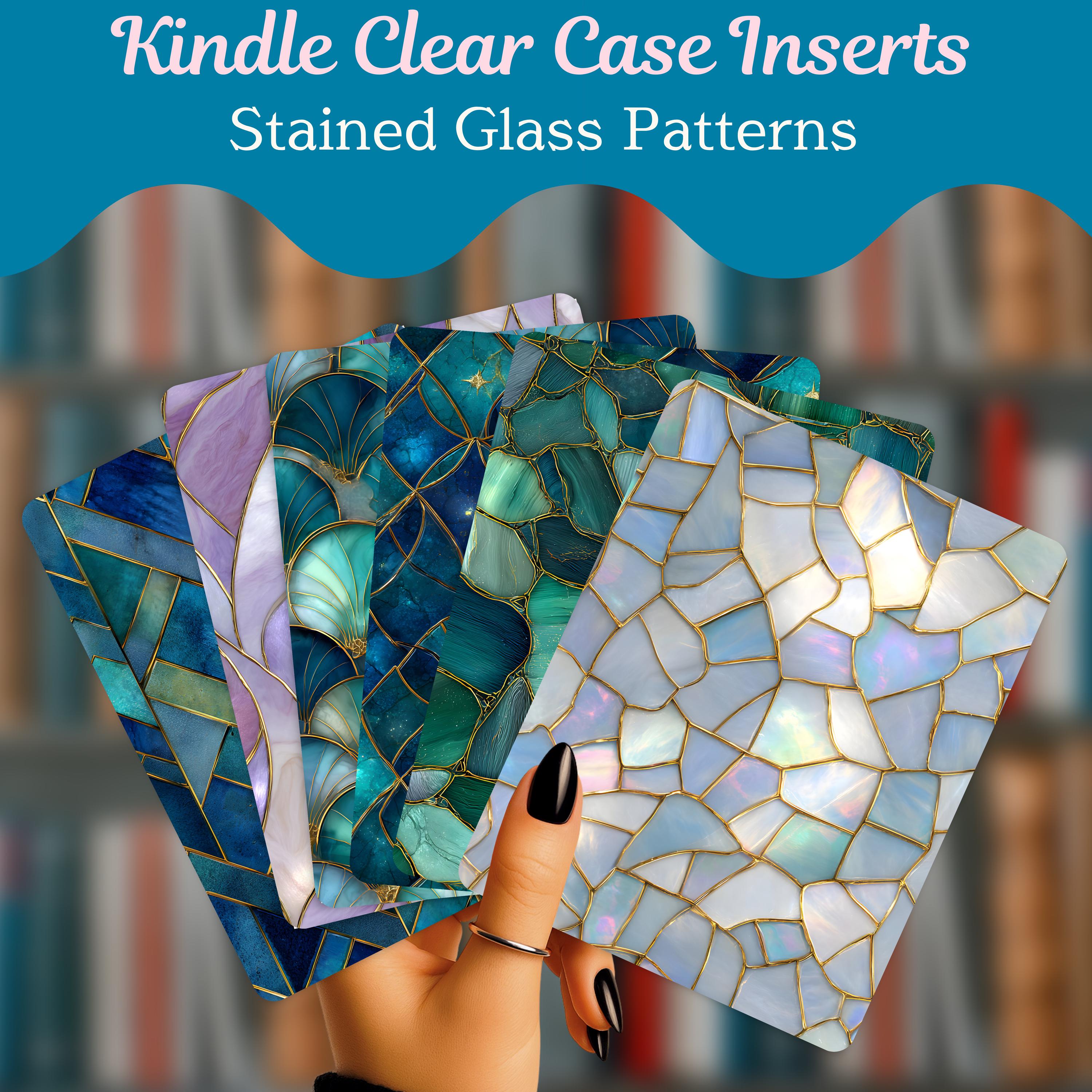 Stained Glass Kindle Case Inserts | Kindle Insert Set | Kindle ...