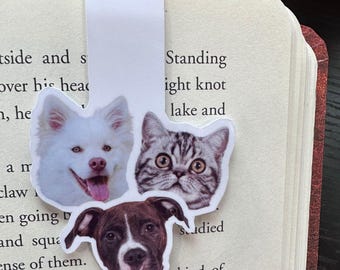 Personalized Bookmark, Magnetic Bookmark, Custom Pet Photo Gift, Dog Mom Present, Custom Bookmark, Personalized Dog Magnetic Bookmark