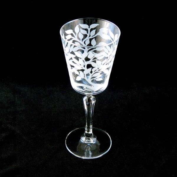 Tree of Life Retro Cocktail Glass - Custom Etched Glass Cocktail Stemware