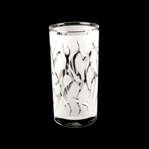 Chaos Weave Highball Tumbler Glass Modern Art Glassware Custom Etched Glass Unique Art Glass Barware image 4