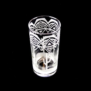 Saguaro Cactus Highball Tumbler Glass Nature Design Glassware Custom Etched Glass Unique Art Glass Barware image 1