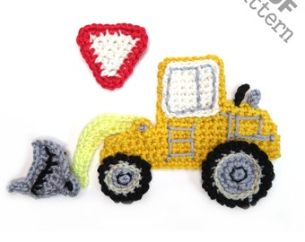 Tractor Crochet Applique Pattern Instant Pdf Download - Etsy