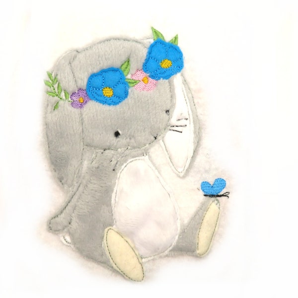 Applikation Bunny Pluch Felt Applique -  free color choice Aufnäher parche patch Aufbügel