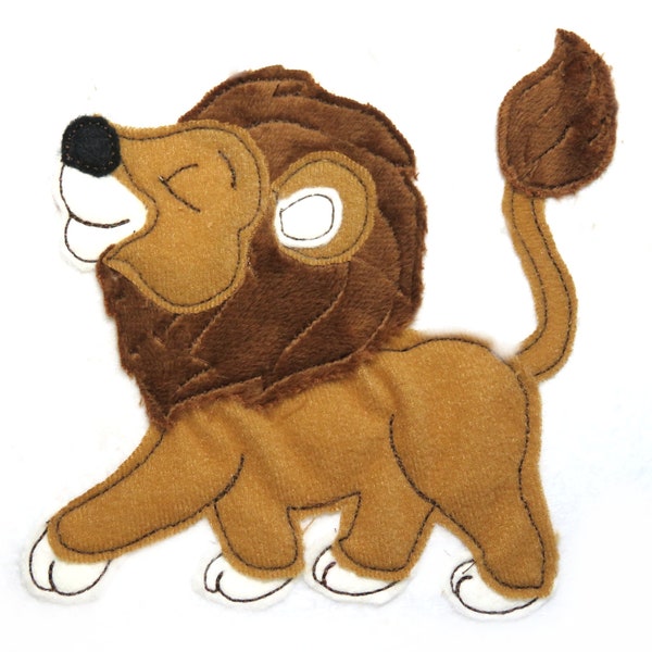 Applikation Lion Löwe Plusch Felt Applique -  free color choice Aufnäher parche patch Kindermode Kleidung Stickerei