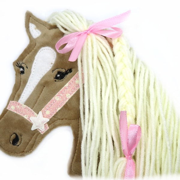 Horse Pony  Felt Applique -  free color choice Aufnäher parche patch Aufbügel Bügelbild Kindermode Kleidung Stickerei