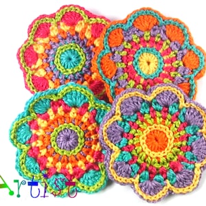 Crochet Applique Customize with free color choice parche  patch sew-on children's fashion clothing embroidery