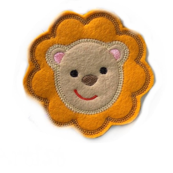 Applikation Löwe Lion Applique -  free color choice Aufnäher parche patch Aufbügel Bügelbild Kindermode Kleidung Stickerei