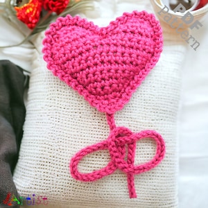 Heart Bookmark Crochet Pattern US version Instant PDF Download
