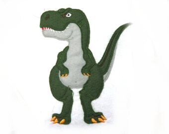 Applikation Dino Dinosaurier Dinosaurus Trex  Felt Applique -  free color choice Aufnäher parche patch Aufbügel