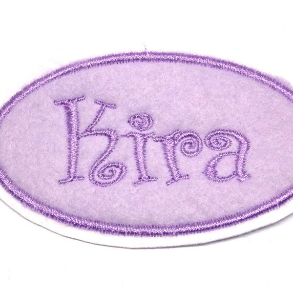 Applikation Felt Applique Name Patch Namensschild gestickt Applikation Aufnäher für Kinder Name Wunschname-  free color choice Aufnäher