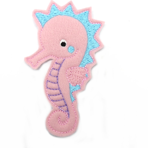 Applikation Seepferd Applikation Filz Parche Seahorse Felt Applique - customize with free color choice Aufnäher parche patch Aufbügel