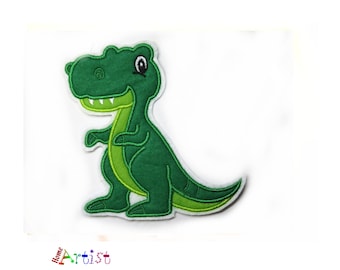 Felt Dinosaur Applique - T-Rex Patch - Iron On
