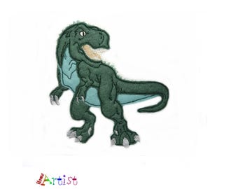 Dinosaur Felt Applique: T-Rex Patch - Custom Color Choice
