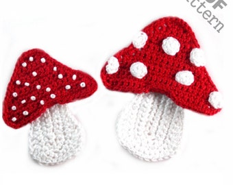 Crochet Pattern - Instant PDF Download - Mushrooms crochet pattern