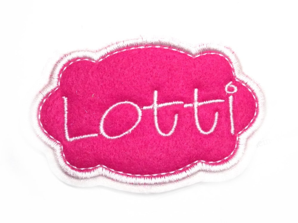 Applikation Felt Applique Name Patch Namensschild Gestickt Etsy