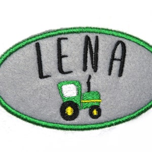Embroidered Felt Name Patch: Custom Applique, Free Color Choice