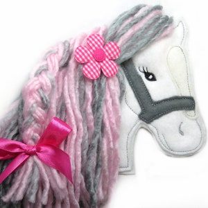 Felt Horse Applique: Pony Patch, Customizable Colors