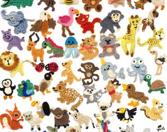 Crochet Mini Animal Applique: Custom Color Patch
