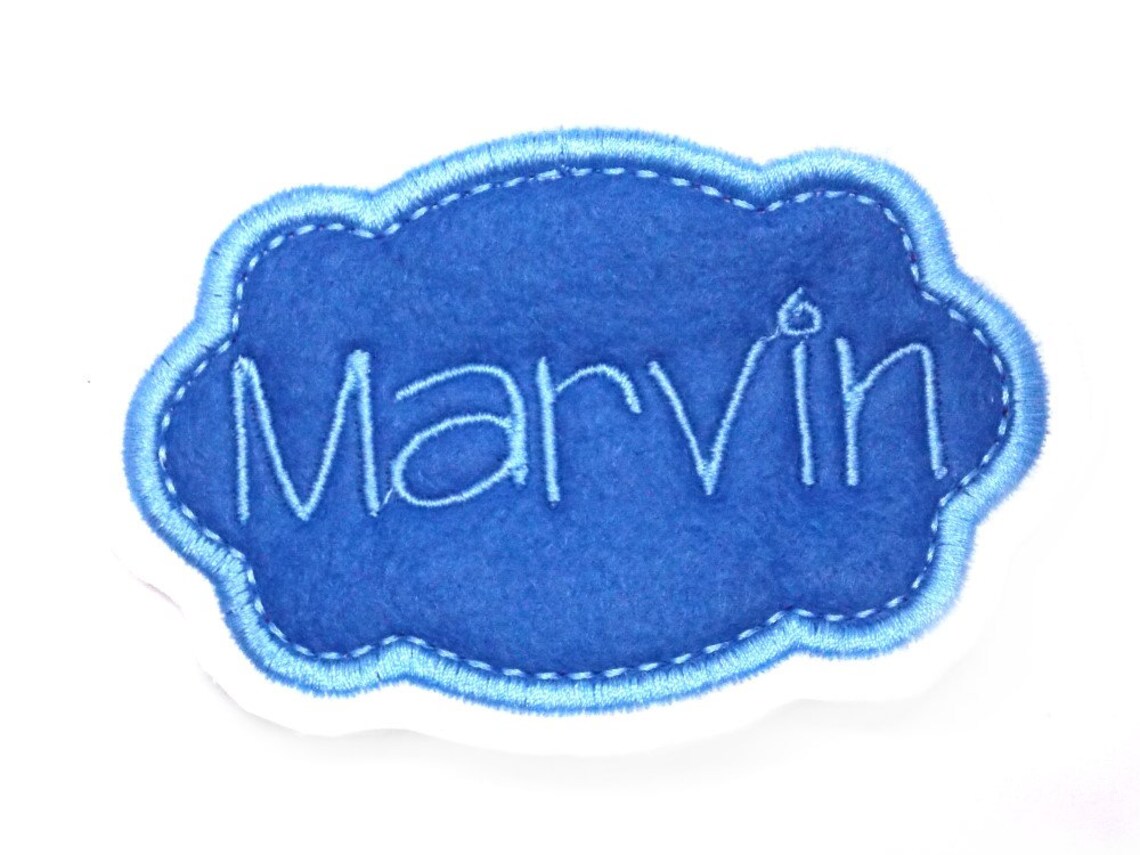 Applikation Felt Applique Name Patch Namensschild gestickt Etsy