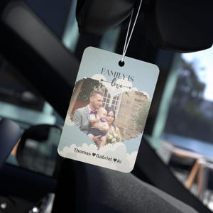 Custom Air Freshener, Picture Air Freshener, Custom Photo Air Freshener, Cute Car Air Fresh, Face Air Freshener, Gift For Dad, Gift For Mom