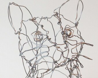 Little Kitten-wire drawing sculpture art