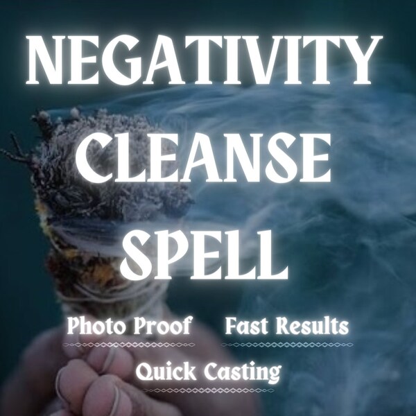 Negativity Cleanse Spell | Negativity Removal Ritual | Strong Cleanse Spell | Increase Positivity Spell |Aura Cleanse Spell |Good Luck Spell