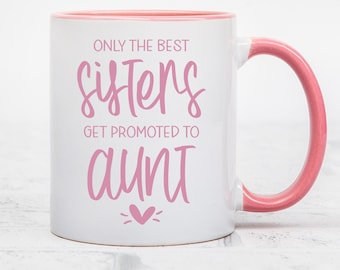 Baby announcement for new aunt mug