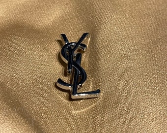 Wonderful Silver Tone Vintage YSL Brooch