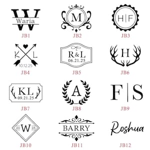 Custom Brass Ice Cube Stamp: Personalized Cocktail & Whiskey Logo, Wedding Party Gift