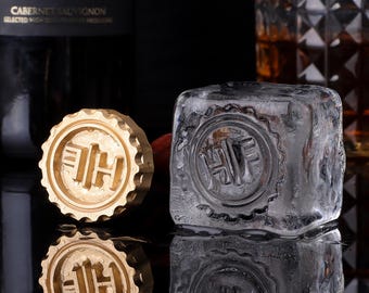 Best Birthday Gifts, Personalized Ice Stamp and Logo Ice Cube Stamps for Crafting, Perfect Summer Gift for Him, Father&#39;s Day Gift Ideas