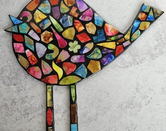 Colorful Shapes™ Little Birdie Abstract Art by BPWaters