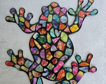 Colorful Shapes™ Frog Abstract Art by BPWaters