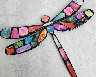 Colorful Shapes™ Dragonfly Abstract Art by BPWaters