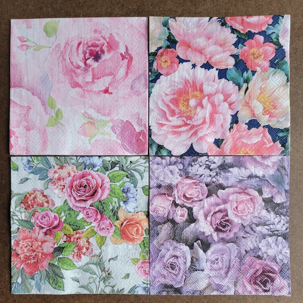 Beautiful Decoupage Napkins Etsy
