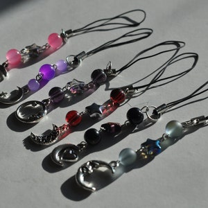moon themed phone charms
