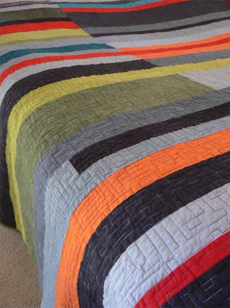 Midcentury Modern Quilt take 2 Madetoorder Etsy