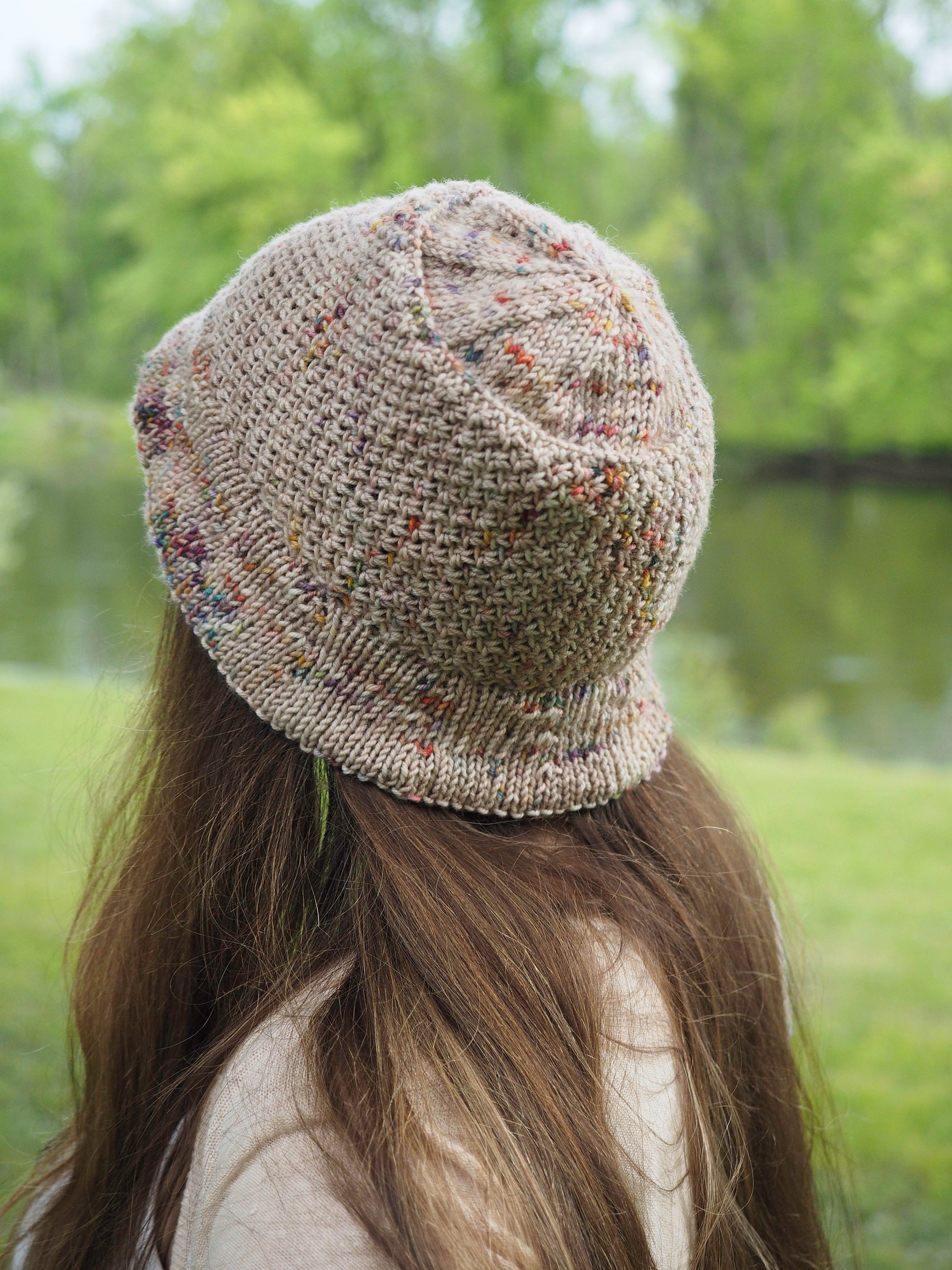 Bucket Hat Knitting Pattern Bucket Hat Women Knit Pattern Boho Etsy