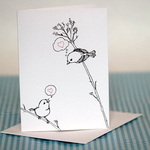 Valentine Love Birds Greeting Card
